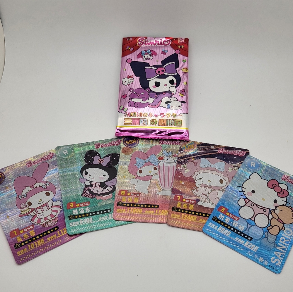 Sanrio Characters 3-Packs Trading Cards NEW - Picture 2 of 6